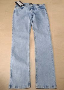 Highlander Light Wash Denim Jeans, 34 Size