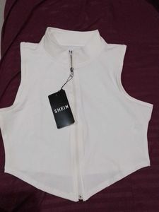 Shein Fitted High neck Top🎀