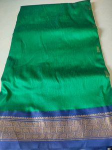 Green &amp; Blue Silk Saree