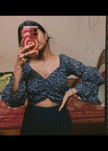Floral Print Crop Top