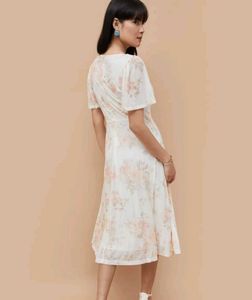 CODE Floral Print A-Line Dress