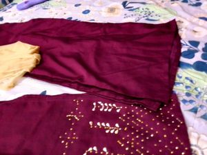 Elegant Maroon Kurta Set