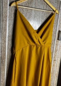 🐝(⚡️ON SALE)💛Mustard Yellow Mini Dress