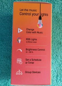 Wipro 9W B22D WiFi LED Smart Bulb with Music Sync Function, Compatible with Amazon Alexa and Google Assistant (16M Colours, Warm White/Neutral White/White + Dimmable) Pack of 1