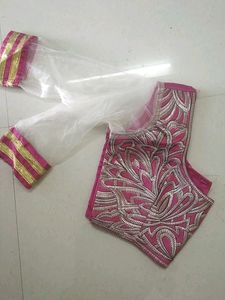 Beautiful😍😍New Pink Lehga With Blouse And Dupatt