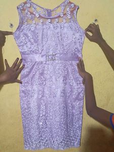 Lavender Floral Dress