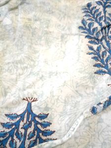 Blue Floral Patterned Fabric