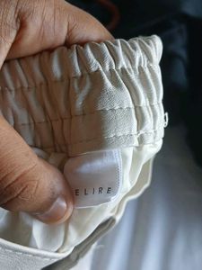 Universal White Leather Shorts