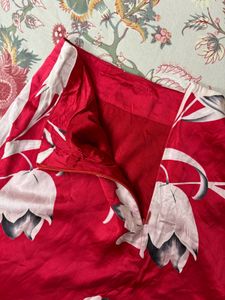 ⋆. 𐙚 y2k chinese red floral miniskirt ⋆. 𐙚 ˚