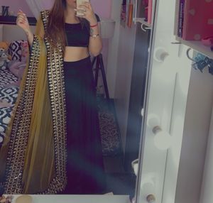 Black Lehanga 3 Piece Set