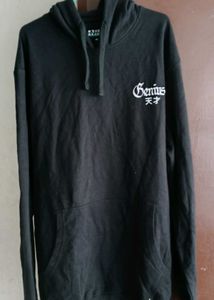 Black Premium Fleece Hoodie For Men ♻️