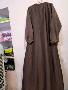 Stylish Brown  Abaya With Duppata