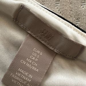 h&amp;m Striped One-Shoulder Top