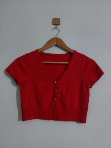 Classy Half Red Sweater