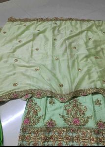Mint Green Embroidered Pakistani Suit