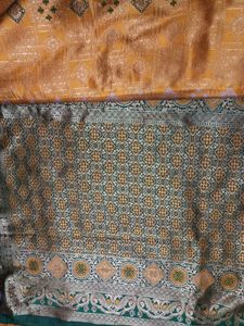 Partywear Gold Saree