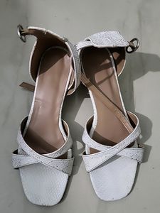 White Comfy Heels
