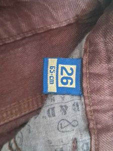 Brown Straight Leg Jeans