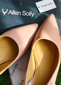Elegant Pink Block Heels Allen Solly shoe