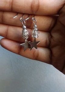 Beautiful silver colored earring
