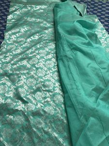 sea green banarus saree