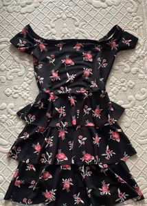 Ginger By Lifestyle Frill Floral Dress