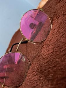 Pink Round Sunglasses