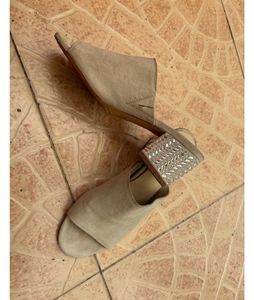 Aldo Studded Suede Block Sandals