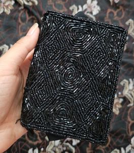 Elegant Black Sling Bag and Scarf Combo