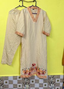 Elegant Embroidered Kurta Set