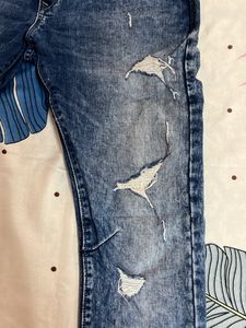 Distressed Denim Jeans