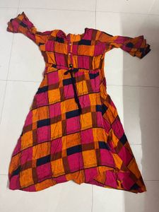 Colorful Checkered Dress