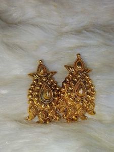 Gold Tone Dangle Earrings