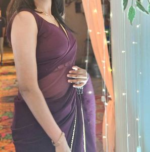 Elegant Purple Saree