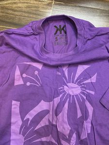 Purple Graphic Print Tee