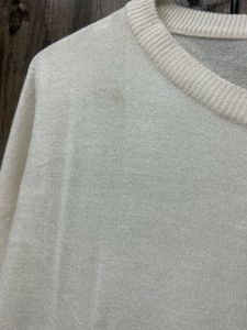 Off White Woollen Top