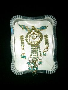 Blue Lace Stone Necklace