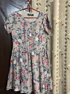 Miaminx Flared Knee Length Dress