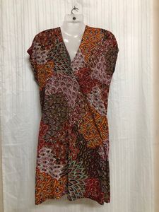 Multi Colour Mini V Neck Dress