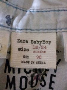 Zara Baby Boy Mickey Mouse Shirt