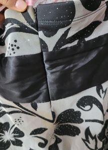 Black Padded Tube Dress With Bow❤️