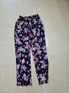Floral Print Trousers