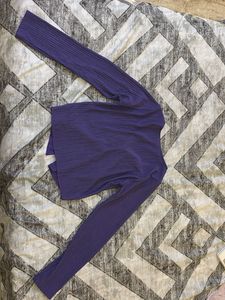 Purple Long Sleeve Top