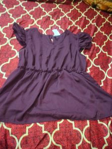 Maroon Top And Formal Pant