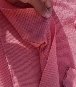 Coral Sweater with Pockets