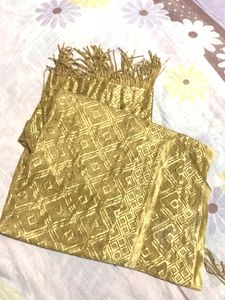 New Golden Dupatta