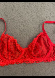 Red Lacey Bra