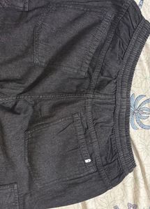 Denim Cargo Pants