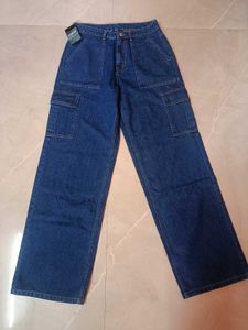 shein brand new with tag cargo jeans women