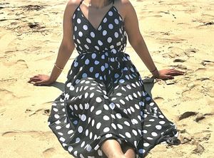 Polka Dot Maxi Dress